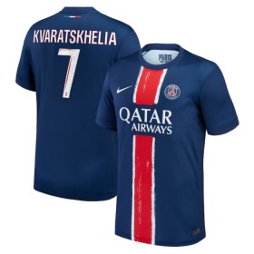Virallinen pelipaita Paris Saint-Germain Kvaratskhelia 7 Koti 2024-25 Lyhythihainen - Miesten